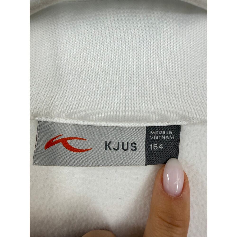 KJUS Girls' Youth 14 Jade Midlayer Half Zip Size 164 Ski Snowboard White - Picture 4 of 11